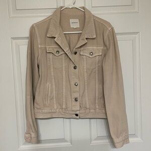 Nordstrom - Thread & Supply Jean Jacket - Washed Taupe - Size L